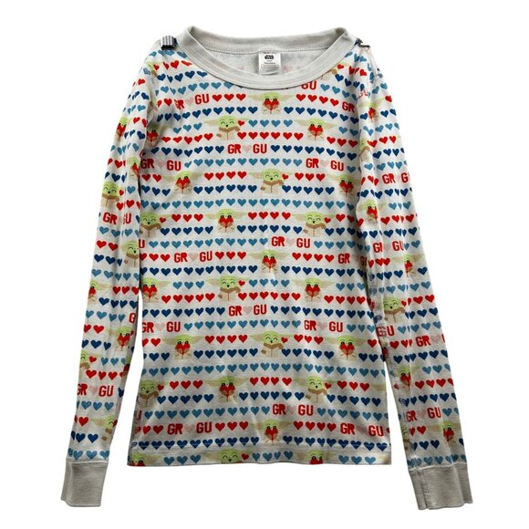 Hanna Andersson x Star Wars Grogu Love Print Long Sleeve Tee Kids Size 10 - Picture 1 of 4